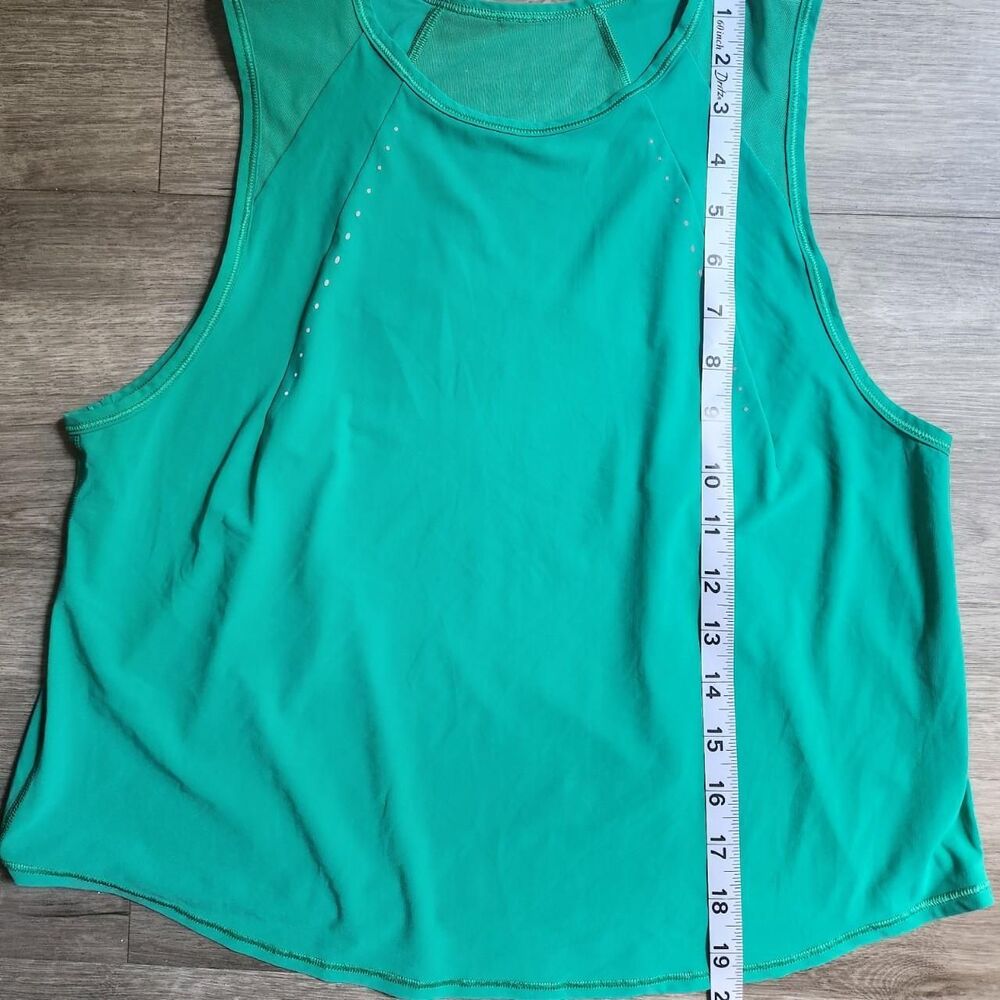Lululemon Sculpt Cropped Tank Top Kelley Green Size 4 - Picture 5 of 6